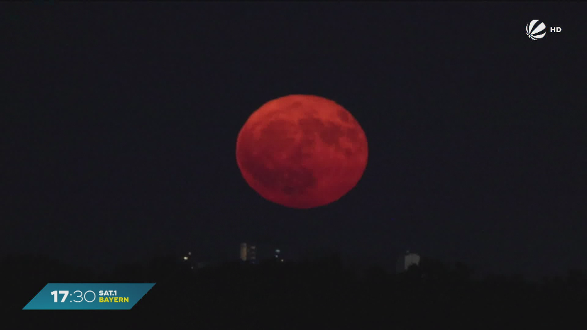 Erdbeermond 2025: Juni-Vollmond leuchtet über Bayern