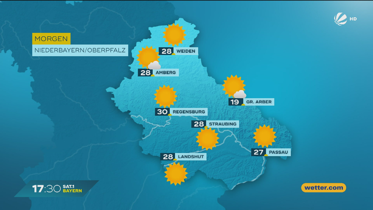 Das Bayern-Wetter vom 20.06.2025: Hochsommer am Wochenende?