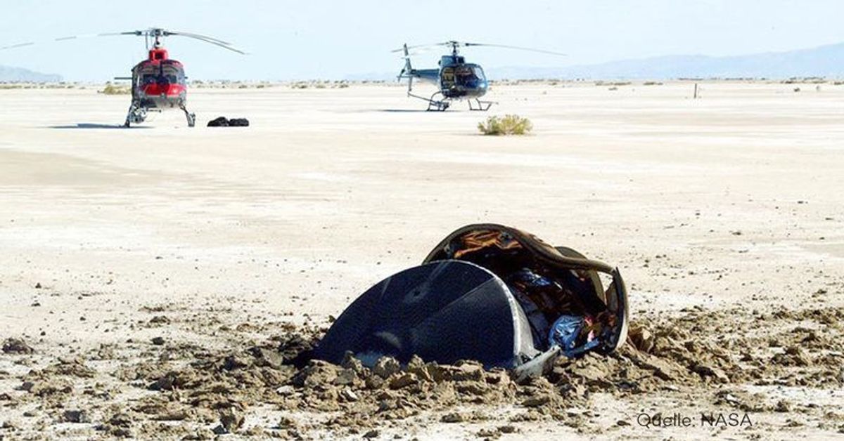 Aus dem All: Die NASA teilt ein Bild einer abgestürzten fliegenden Untertasse