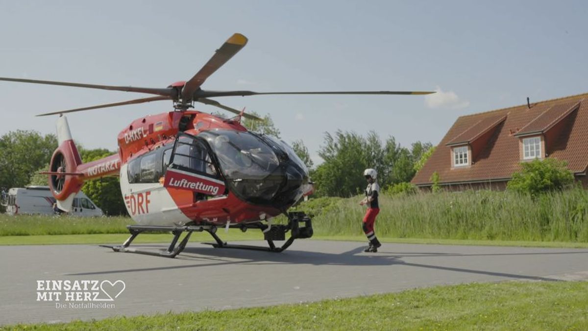 Unfall auf Pellworm mit Verdacht auf eine Oberschenkelfraktur