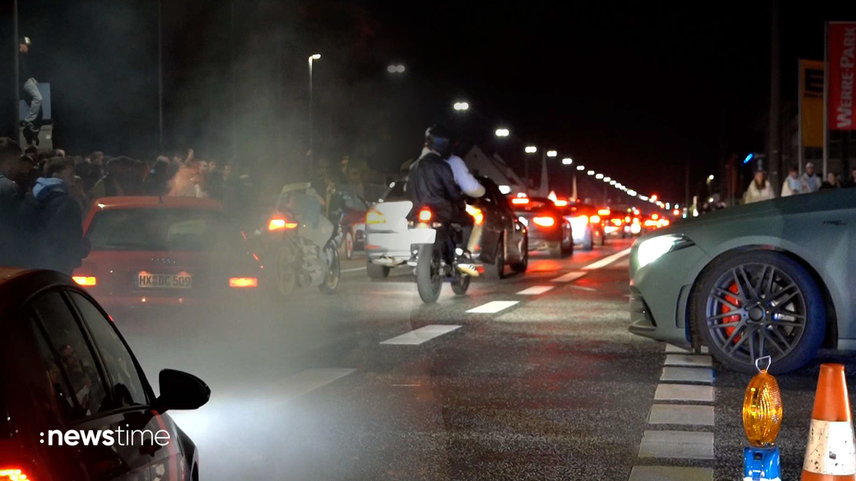 Treffen der Tuning-Szene in NRW: Eskalation bei Großeinsatz der Polizei