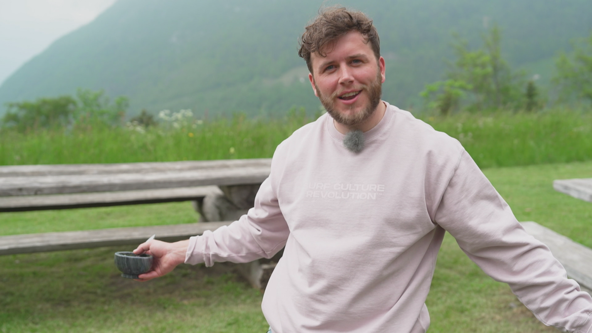 Sandro Zinggeler in der waadtländischen Salzmine in Bex