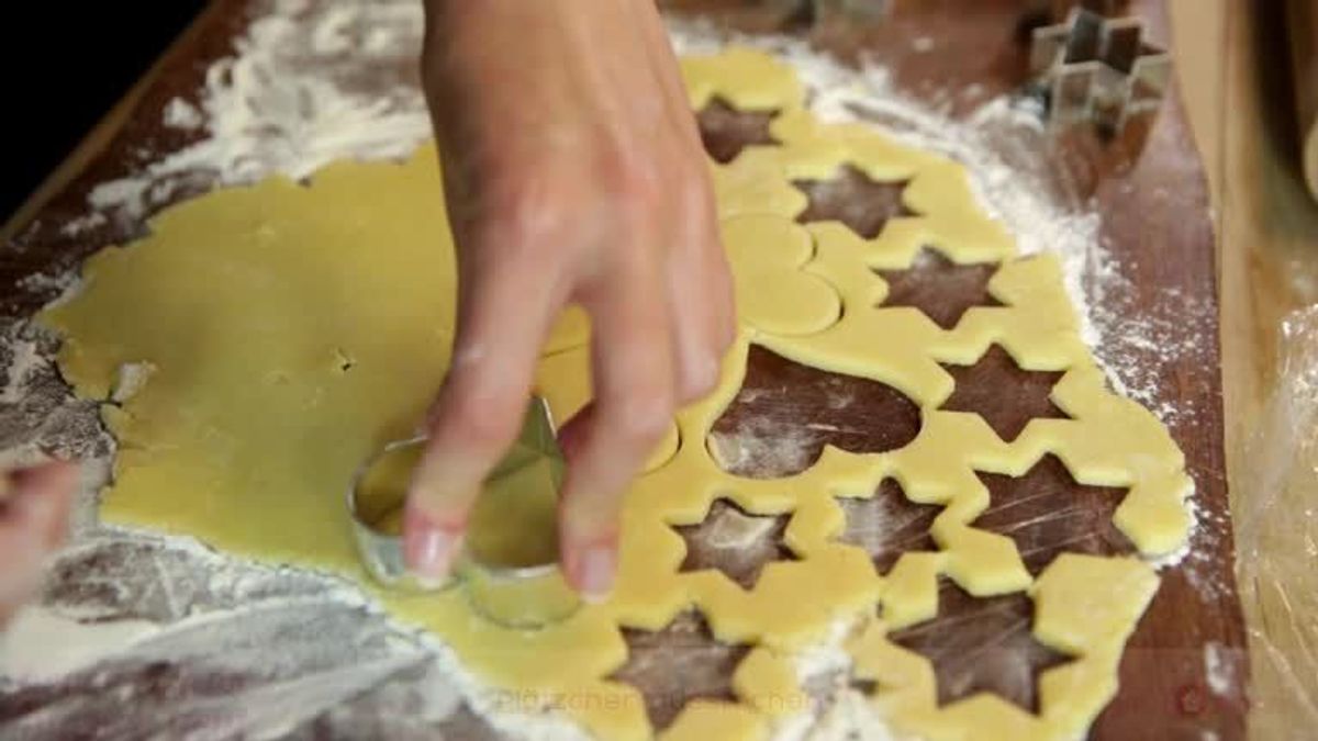 Stern-Plätzchen: Weihnachtsrezept