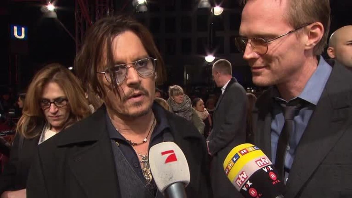 Johnny Depp auf der "Mortdecai"-Premiere in Berlin