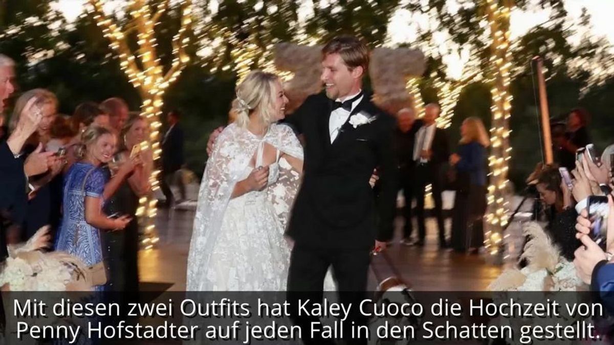 Kaley Cuoco mit XXL-Ausschnitt: So heiß sah sie auf ihrer Hochzeit aus