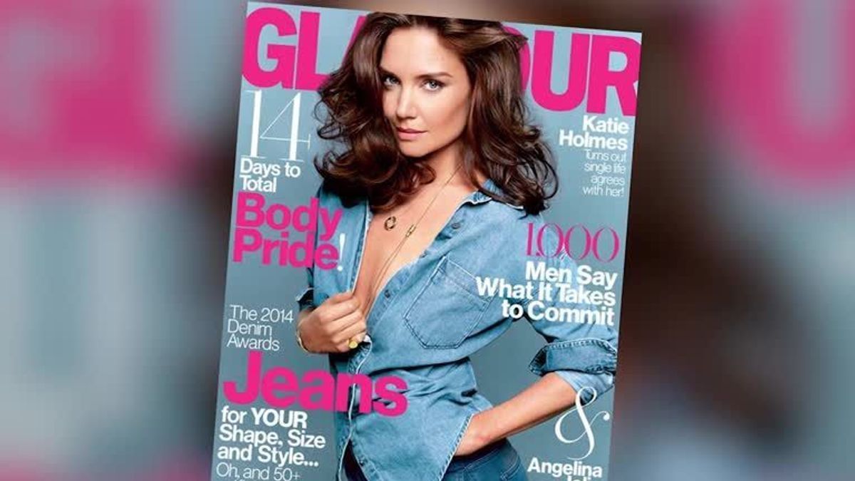 Katie Holmes als sexy Covergirl für Glamour