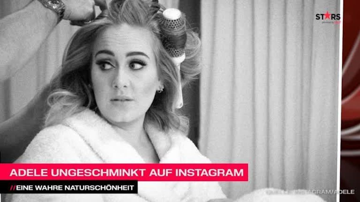 Nicht wiederzuerkennen! So sieht Adele ohne Make-up aus