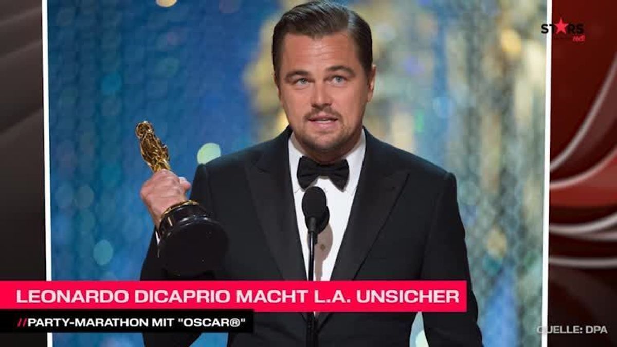 Oscars 2016: Leonardo DiCaprio im wilde Party-Marathon