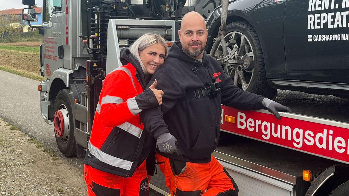 Sophie und Benni m Einsatz: Bus-Abschleppung mit Hindernissen