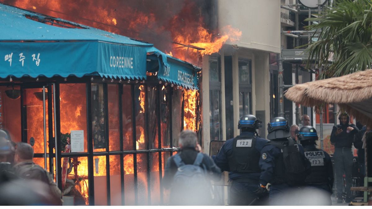Gewalttätige Proteste in Frankreich