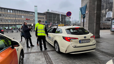 Geldstrafe für den Fahrer? -Taxikontrolle in Köln