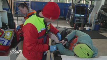 Ehrwald in Tirol: Notfall auf der Skipiste