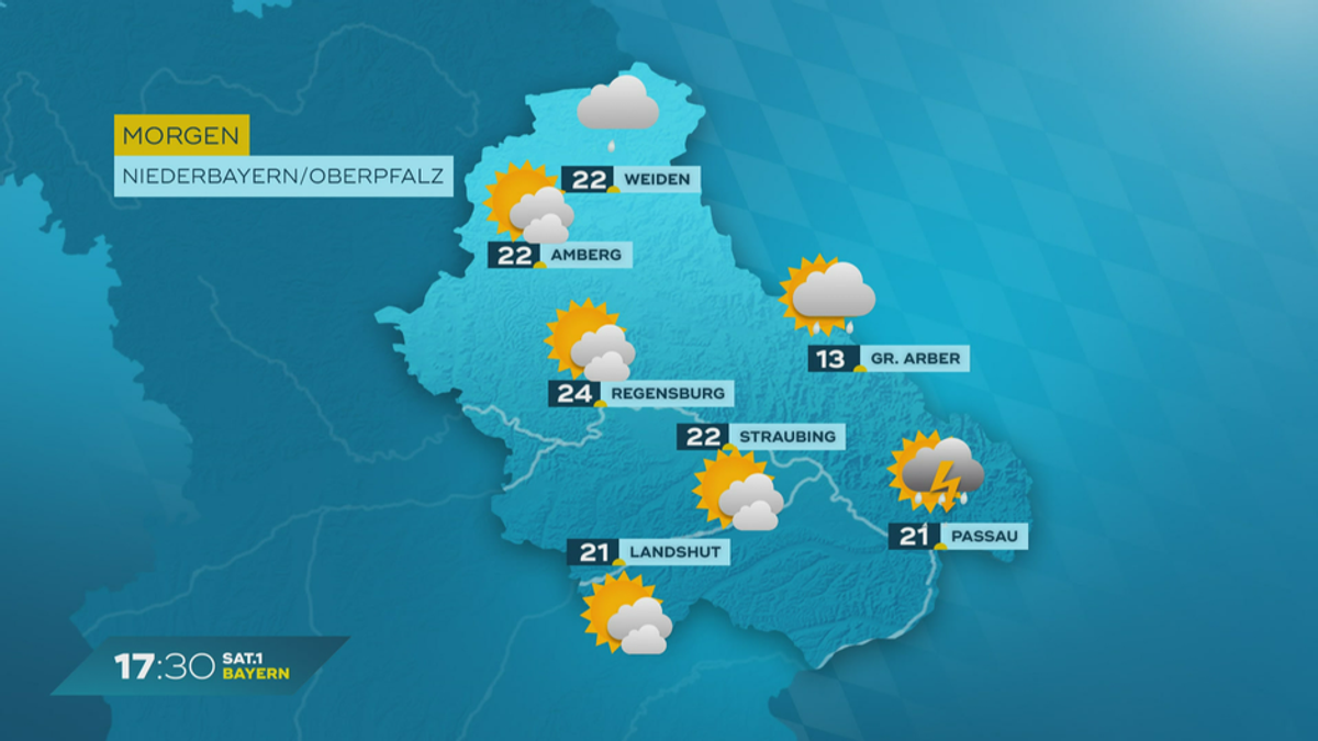 Das Bayern-Wetter vom 22.05.2024: Weitere Unwetter erwartet?