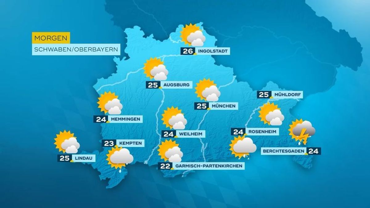 Das Bayern-Wetter vom 16.07.2024: Wechselhaftes Wetter im Freistaat