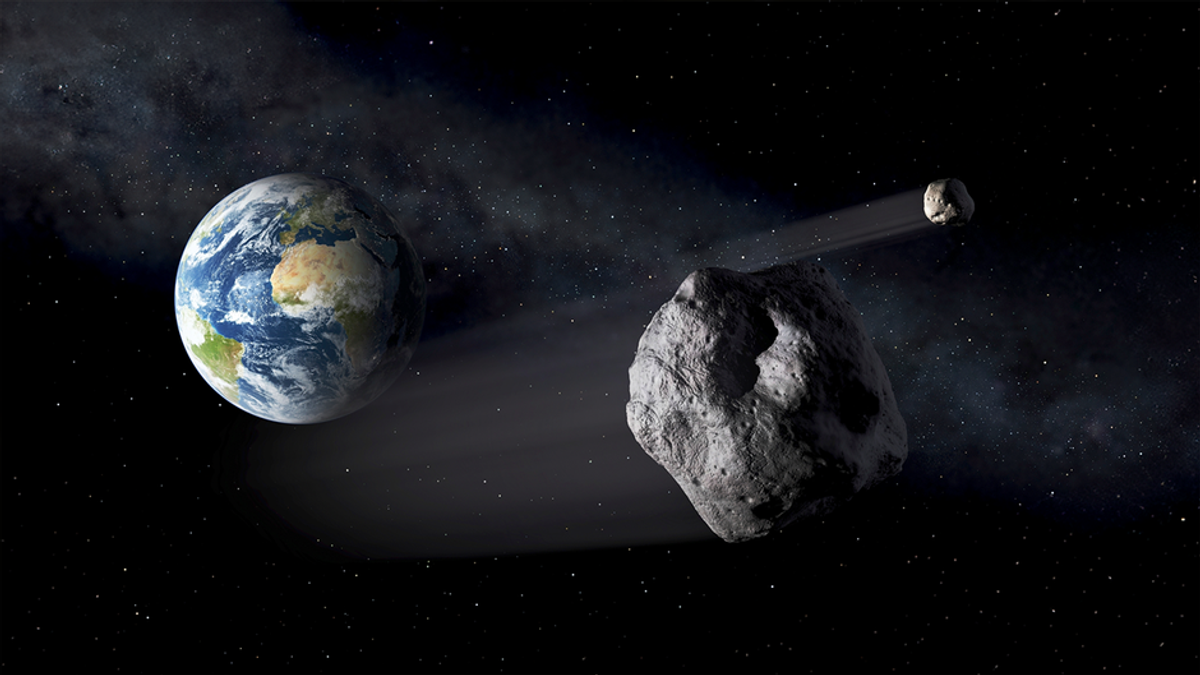 Asteroid im Anflug auf Erde