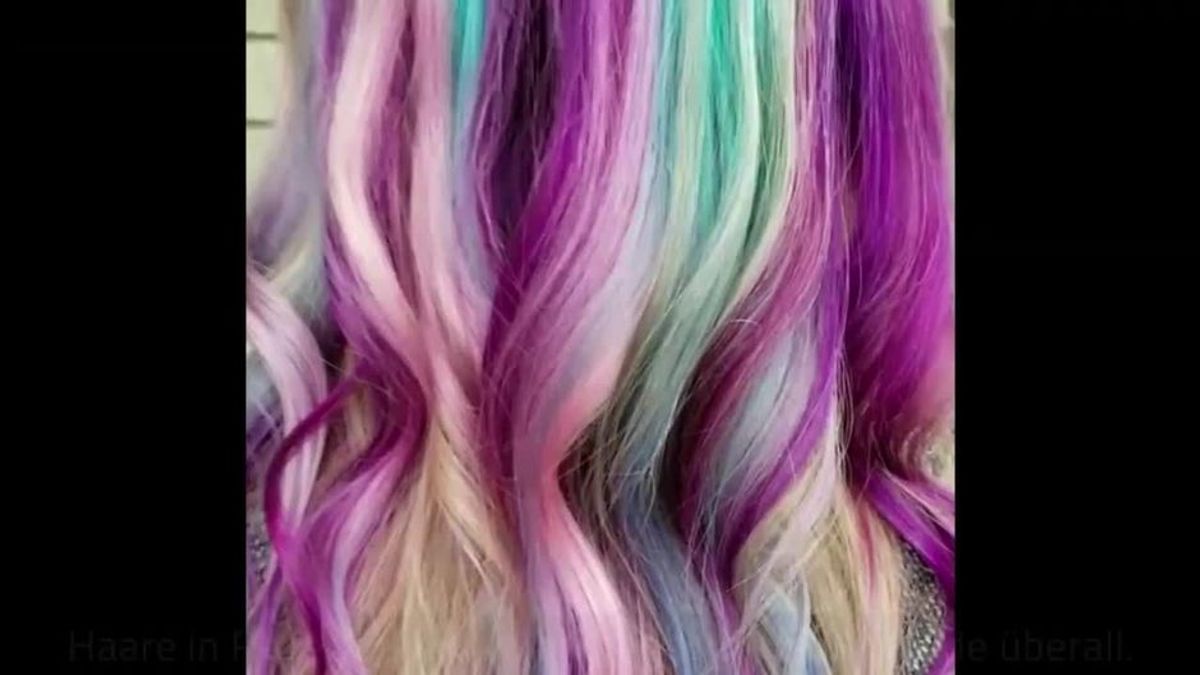 Auffallen ist damit garantiert! Löst dieser Farb-Trend Rainbow-Hair ab?