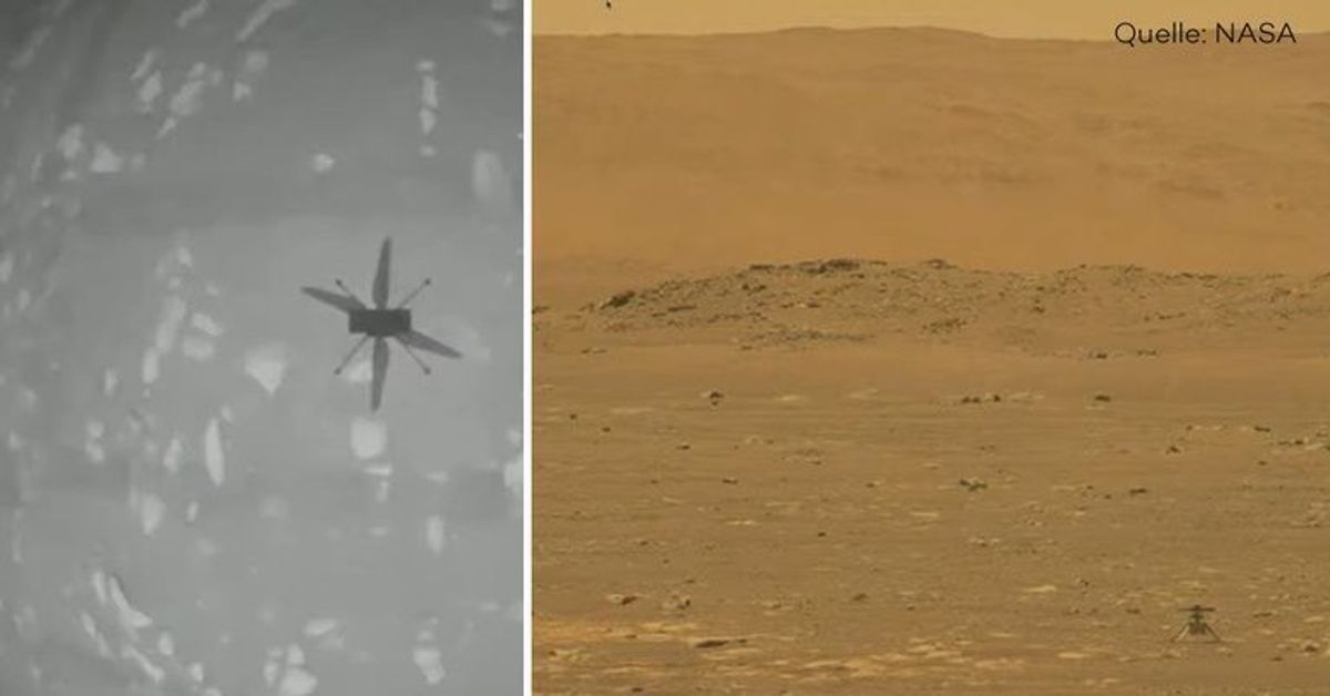 Mars-Rover Perseverance: Hubschrauber Ingenuity sendet unglaubliche Bilder