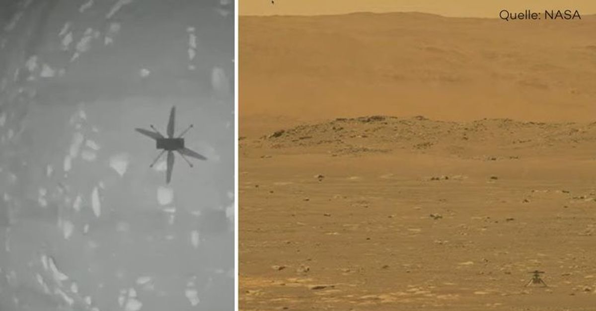 Mars-Rover Perseverance: Hubschrauber Ingenuity sendet unglaubliche Bilder