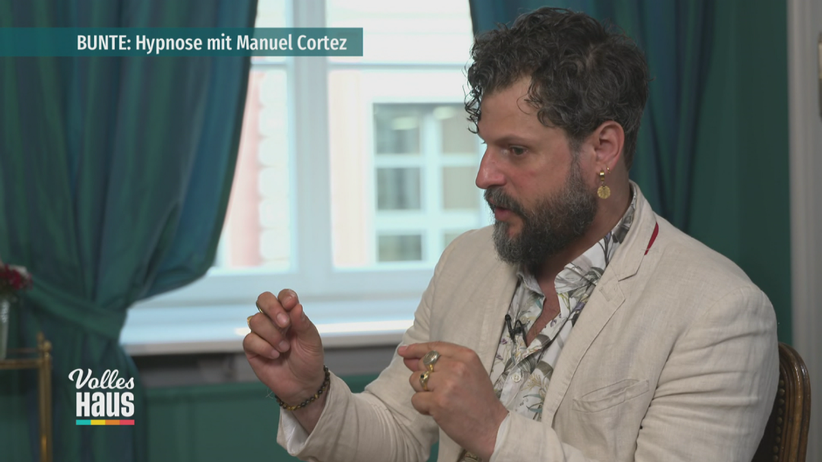 BUNTE Live: Manuel Cortez ist jetzt Hypnotiseur