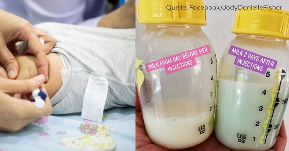 Nach Impfung von Baby: Mutter produziert plötzlich blaue Milch