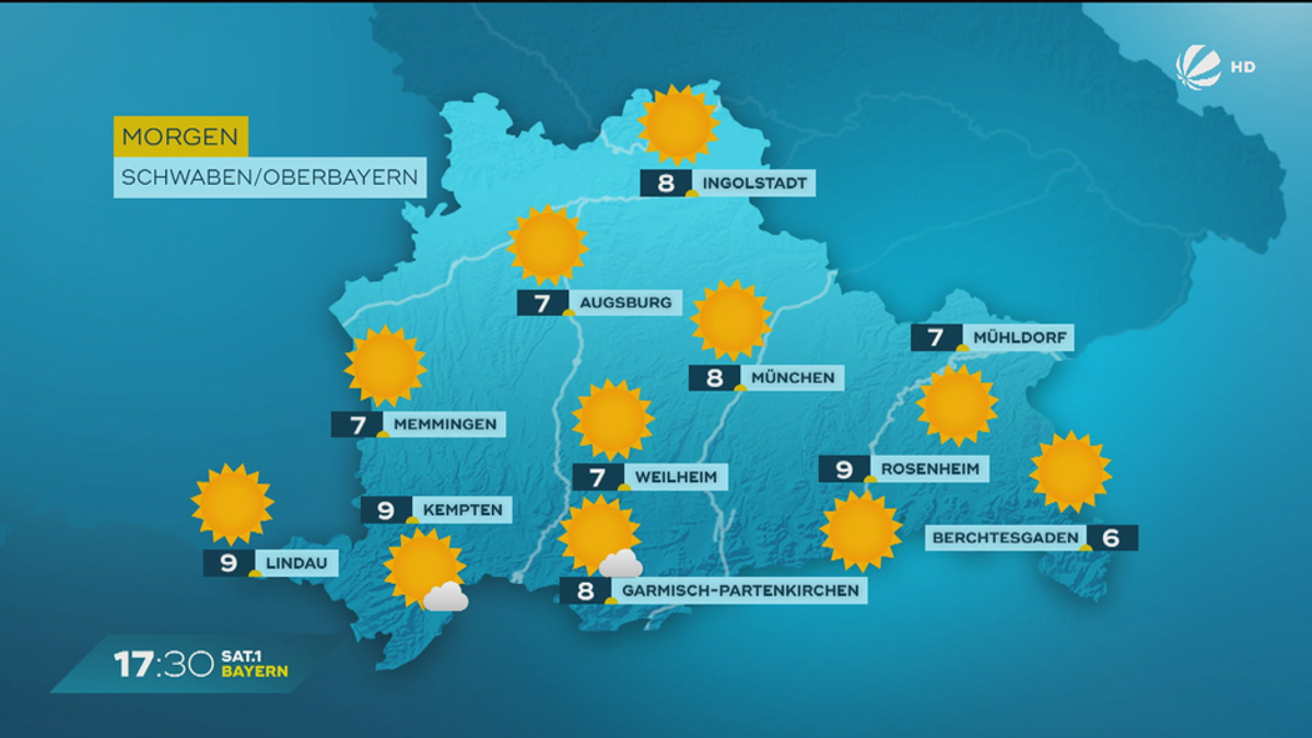 Das Bayern-Wetter vom 17.03.2025: Wechselhafte Temperaturen im Freistaat