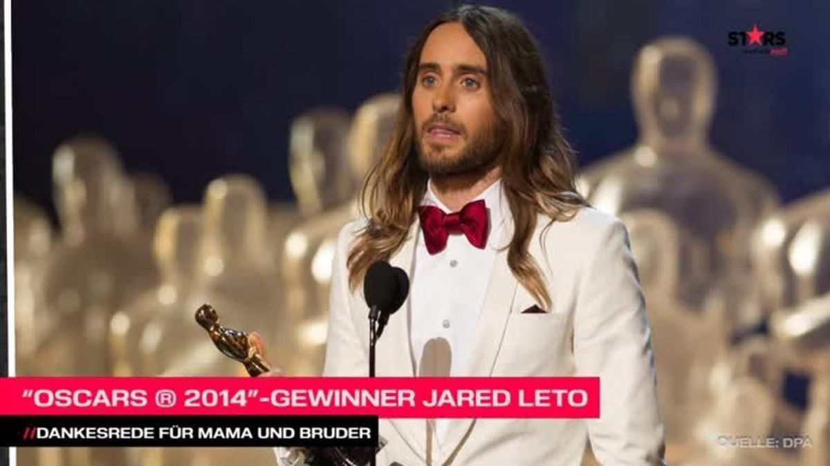 Jared Leto: Rührende Dankesrede für Mama und Bruder
