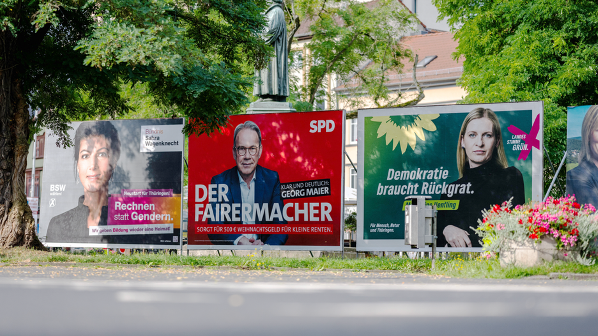 Wahlkampf-Endspurt in Thüringen: CDU und BSW in Umfrage hinter der AfD