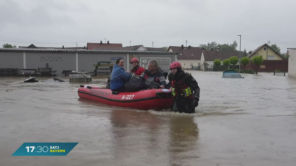 Unwetter in Bayern: Hochwasser-Warnsysteme funktionieren