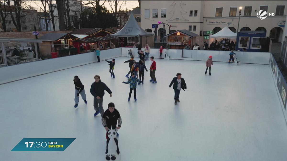 Schlittschuhlaufen ohne Eis: Kunst-Eisfläche in Niederbayern