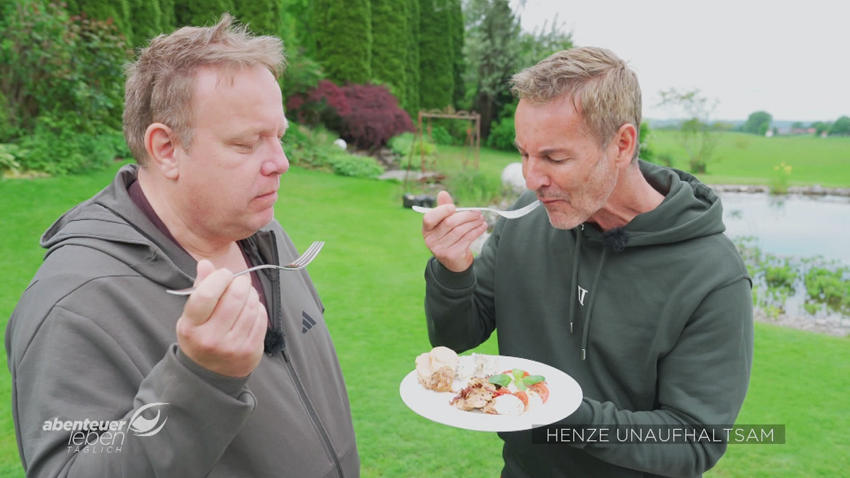 Henze unaufhaltsam im Outdoor-Kochen: Gyros mit Tsatsiki