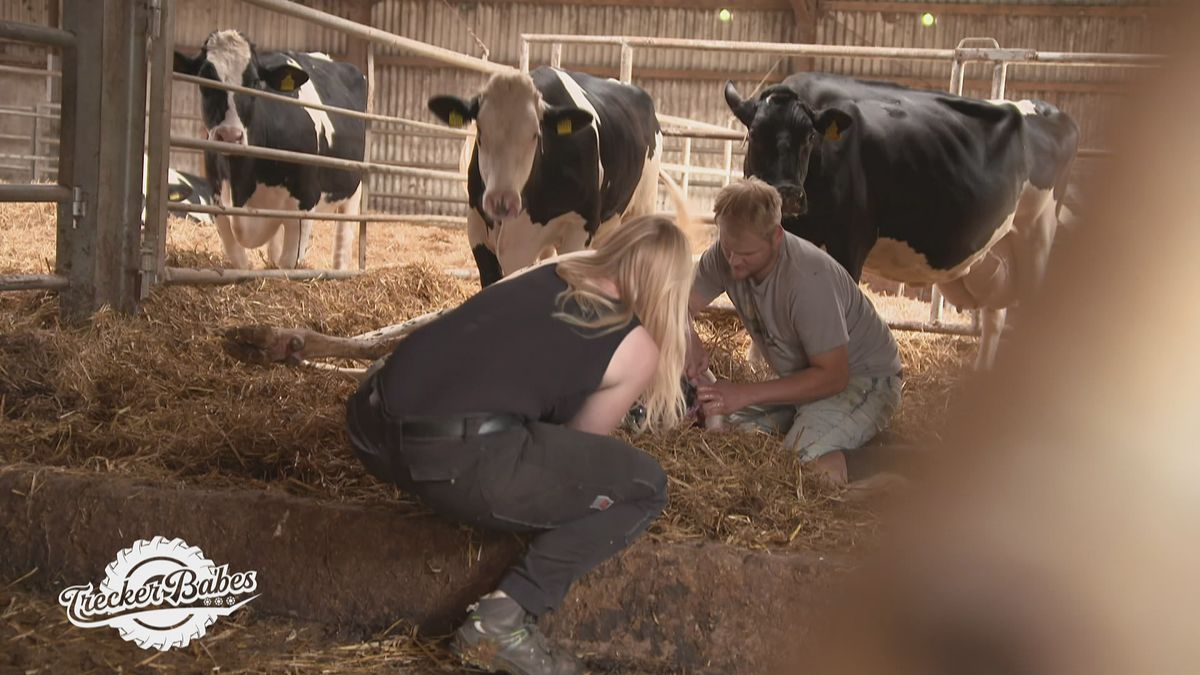 Geburtshilfe bei Trecker Babe Charlaine 