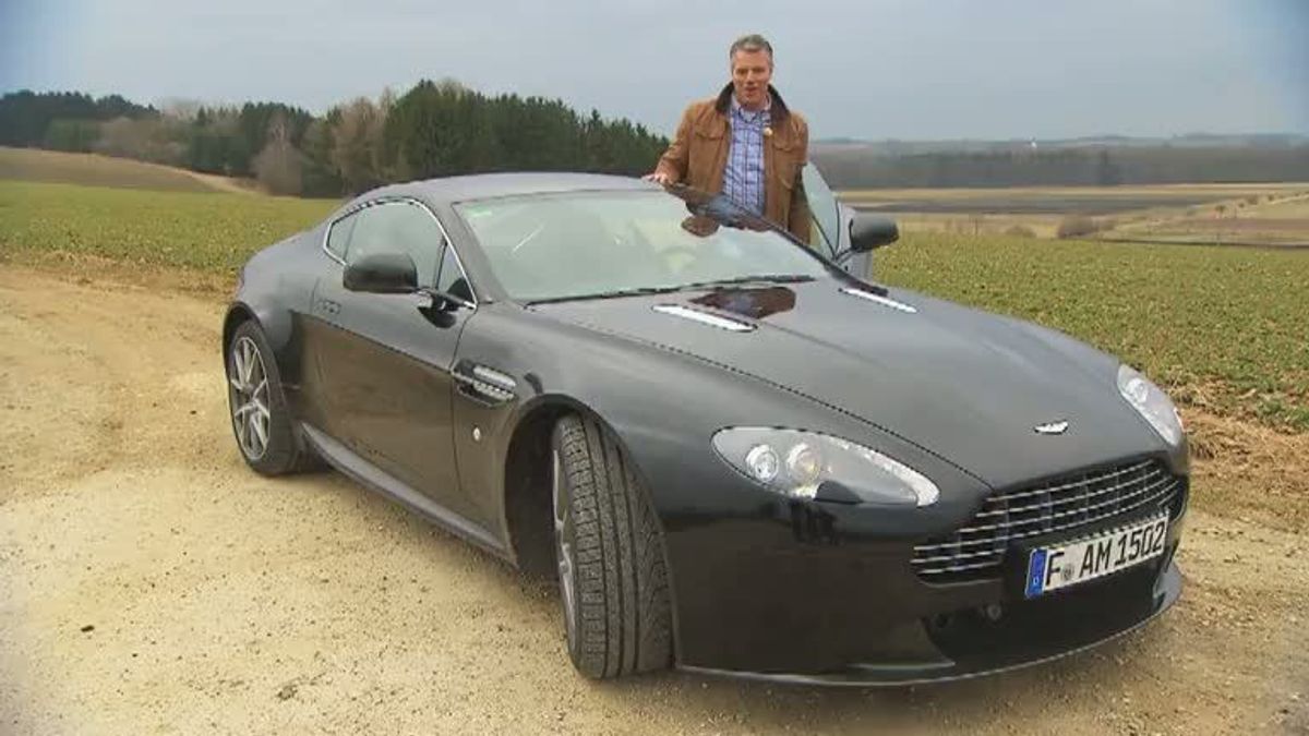 Jan Stecker und der neue Aston Martin Vantage