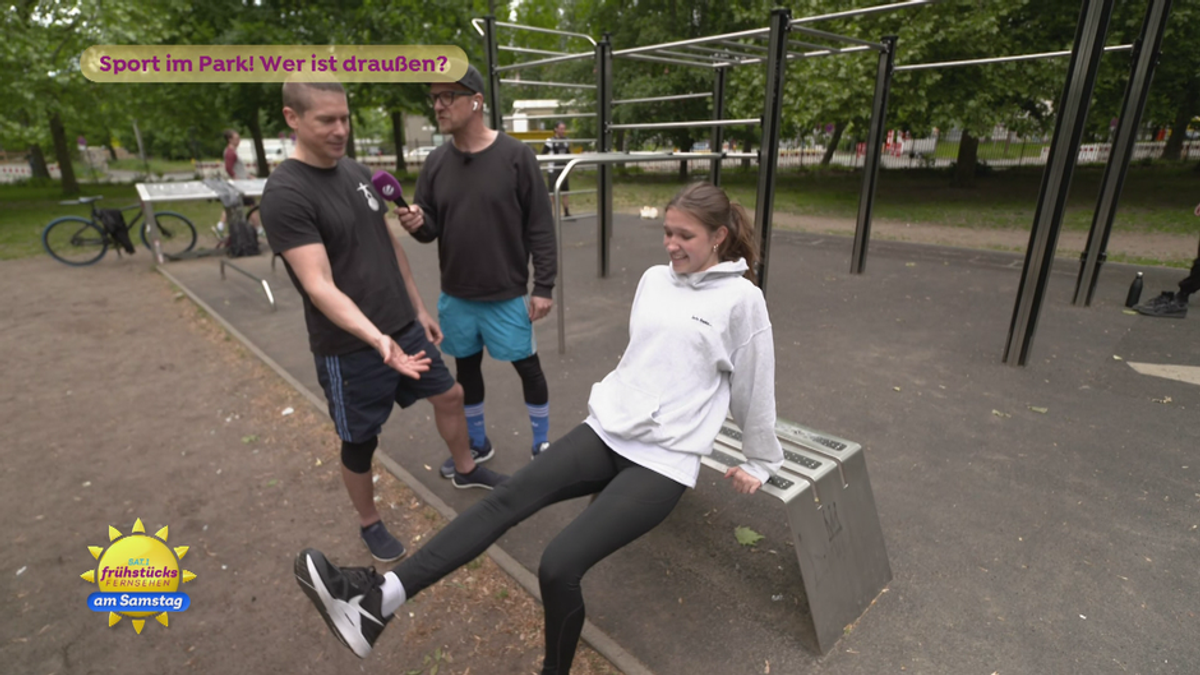 Sport im Park! Wer ist draußen?