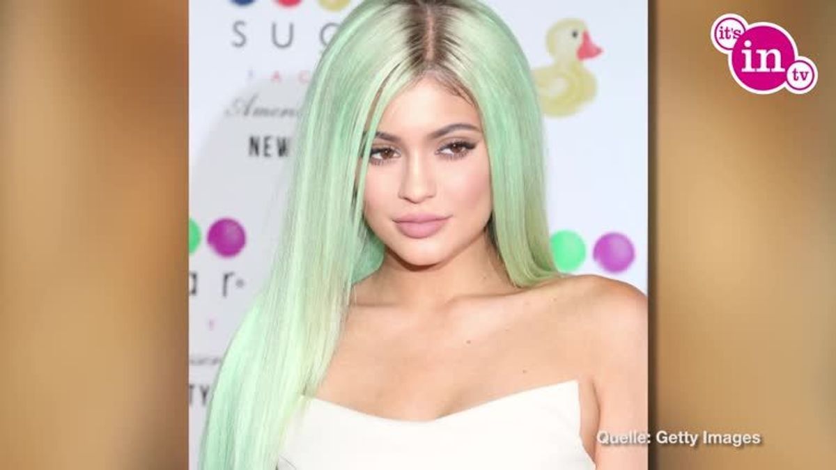 Kylie Jenner: Mintgrüner Haar-Look