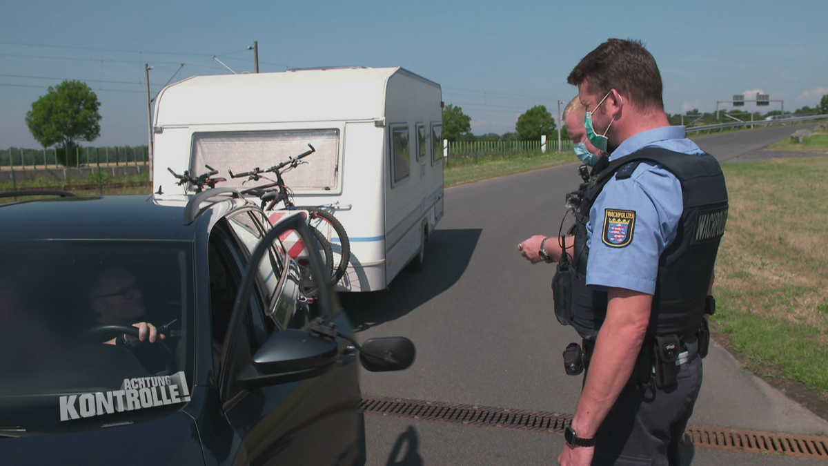 Wohnwagen-Kontrolle in der Urlaubszeit