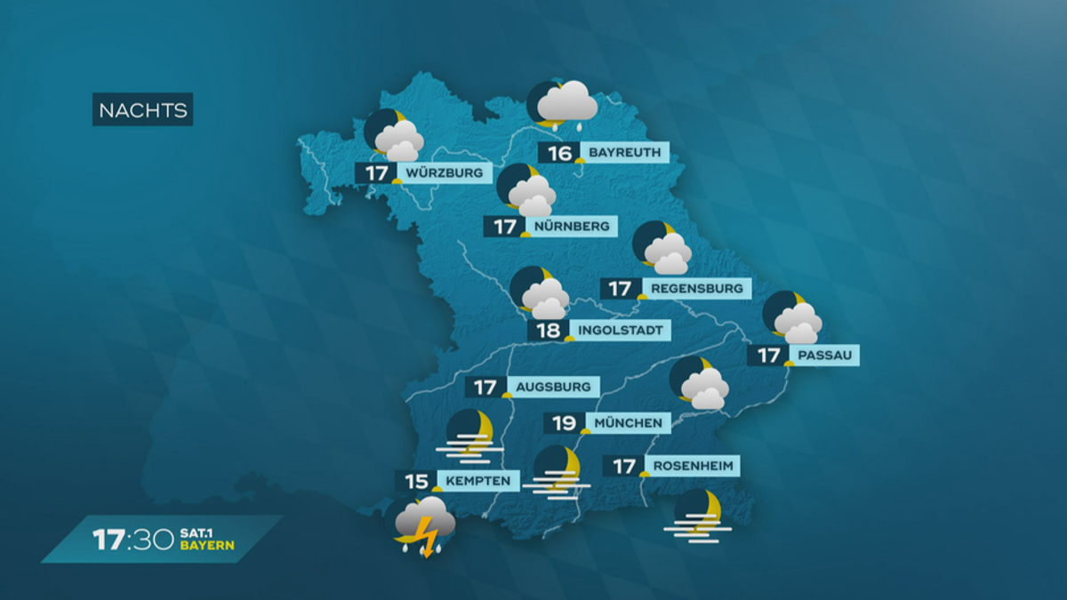 Das Bayern-Wetter vom 20.06.2024: Regen statt Sonne?