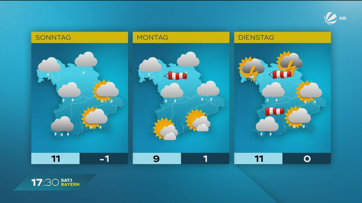 Das Bayern-Wetter vom 15.11.2024: Sonne zum Wochenende?