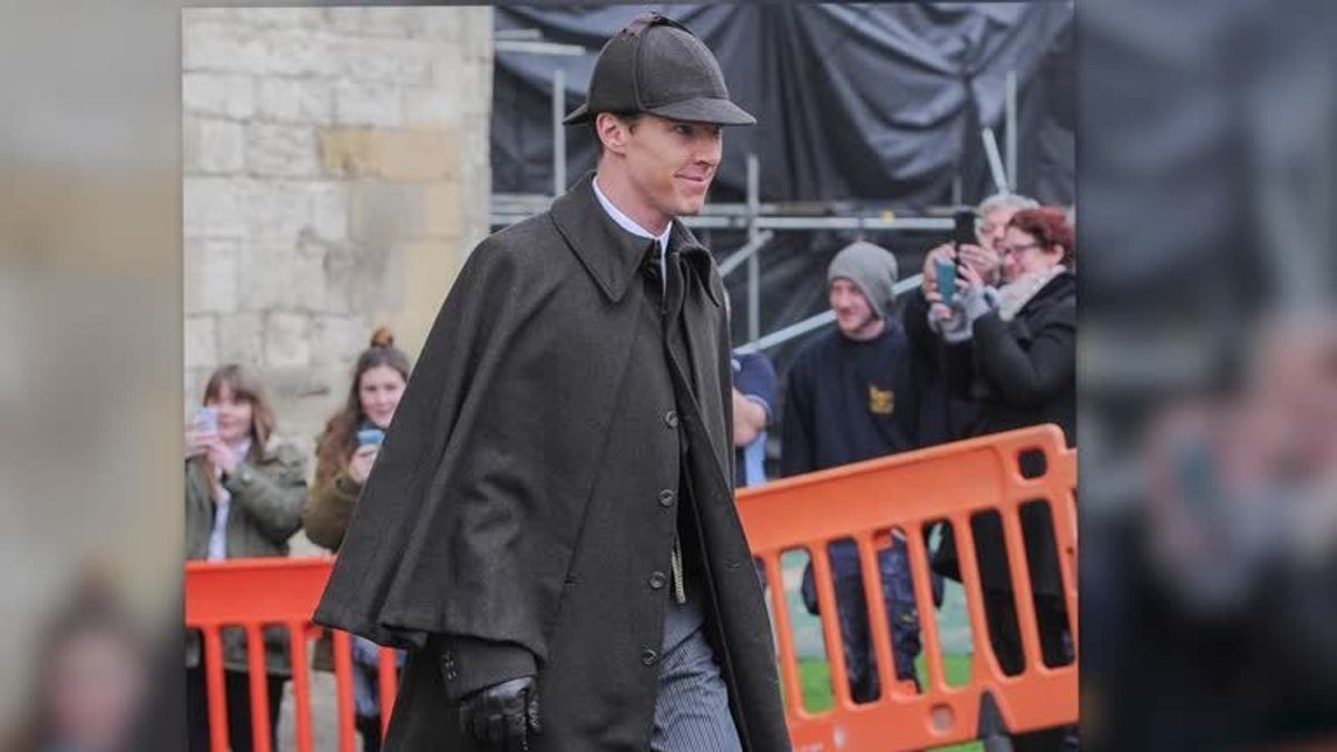 Benedict Cumberbatch ist zurück am Sherlock-Set