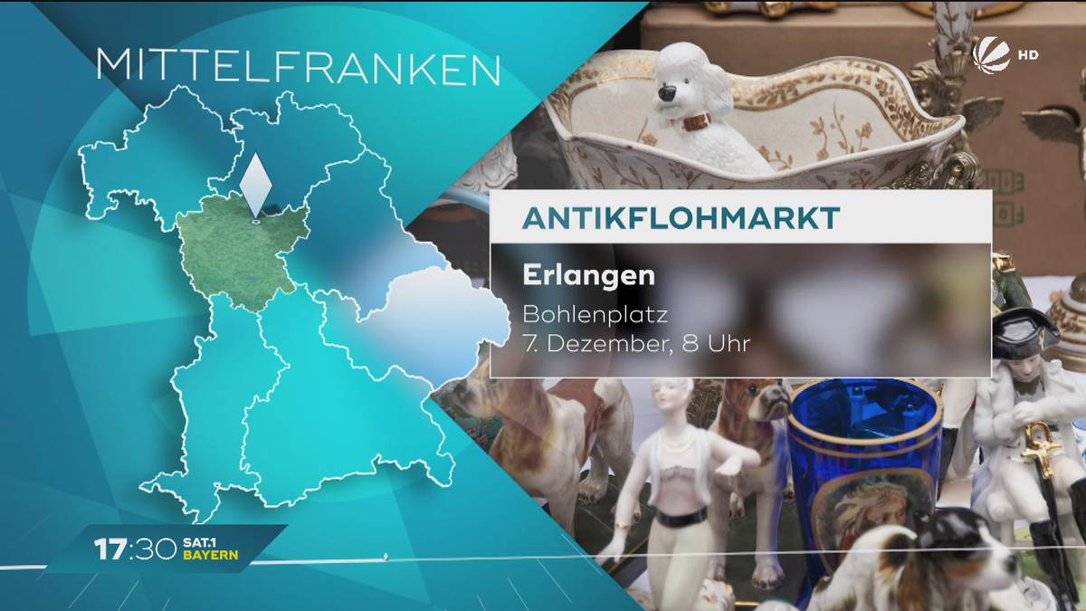 Mein Bayern erleben – Freizeittipps:  Antik-Flohmarkt bis Heldenausstellung