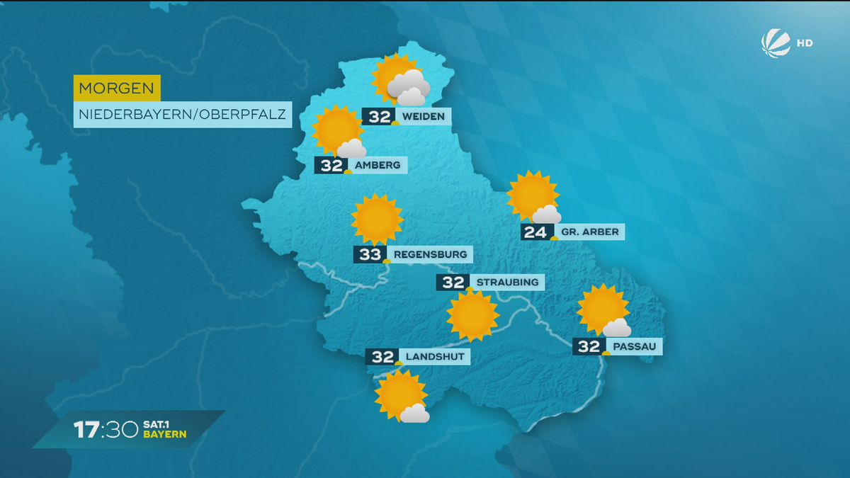 Das Bayern-Wetter vom 29.08.2024: Gewitter und Temperaturanstieg