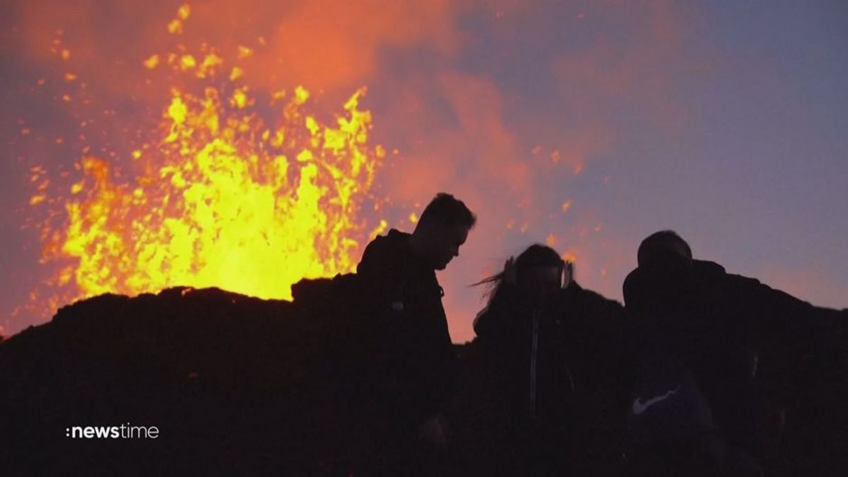 Rettungseinsätze nach Vulkanausbruch in Island
