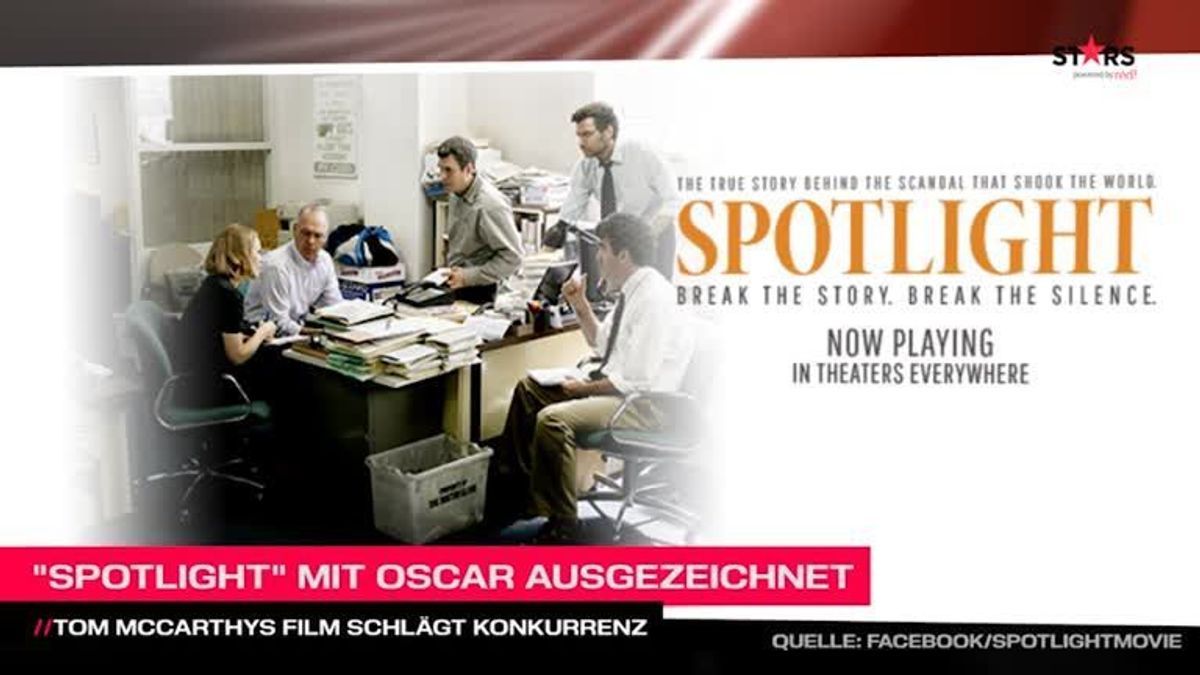 Oscars 2016: "Spotlight" schlägt die Konkurrenz