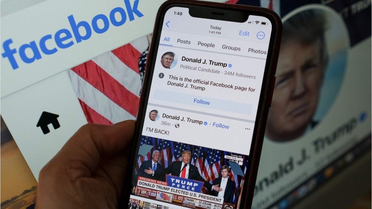 Gutes Timing? Trump meldet sich wieder bei Facebook zu Wort