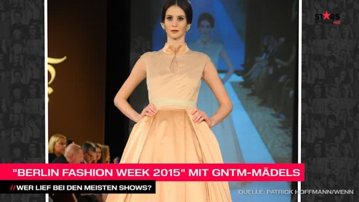 GNTM-Mädels auf der Berlin Fashion Week 2015