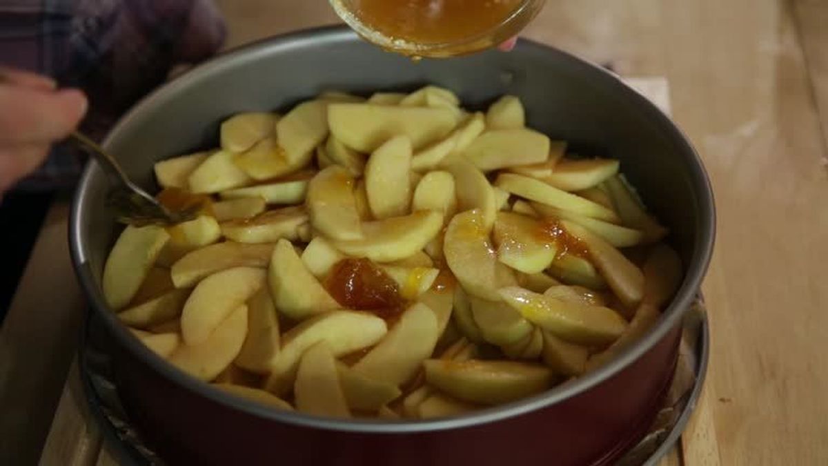 Apfelkuchen mit Brandy: Das Rezept zum Nachbacken