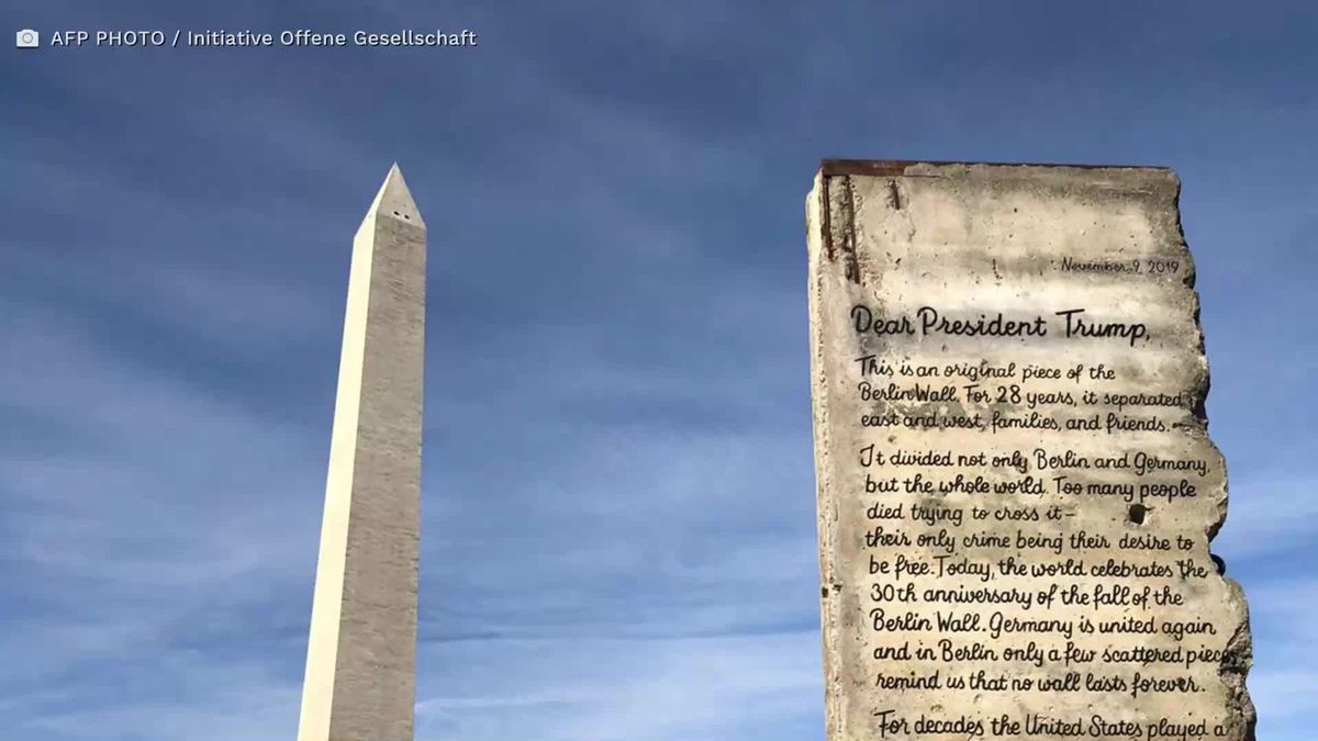 Geschenk: Trump lehnt ein Stück der Berliner Mauer ab