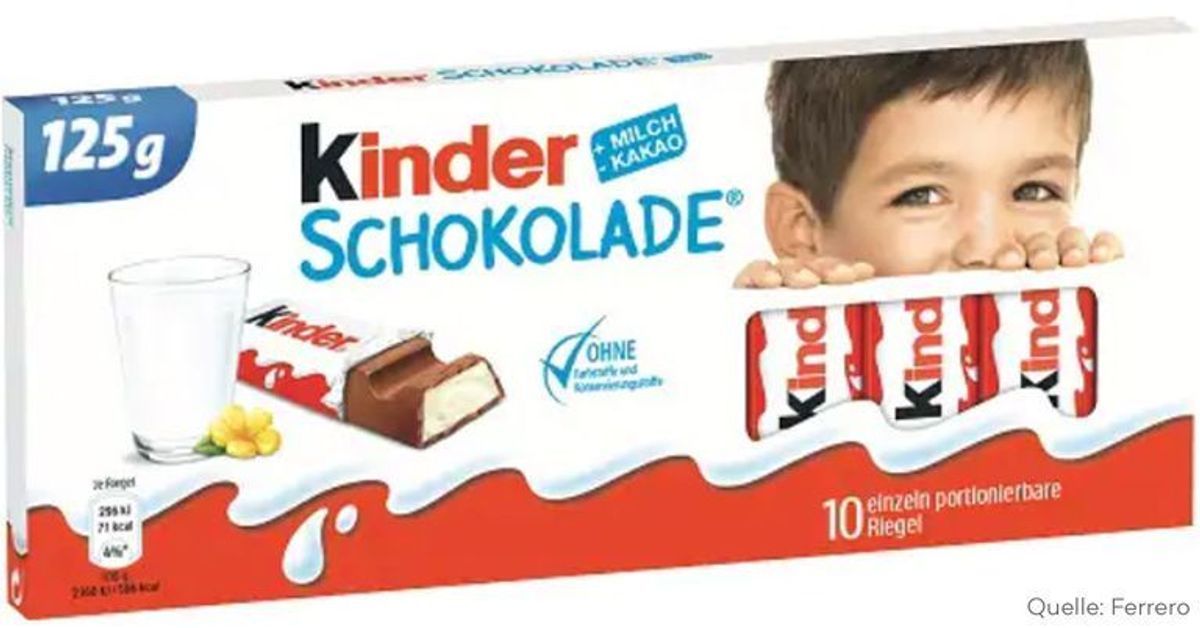 Kinder Schokolade: So sieht die neue Packung aus