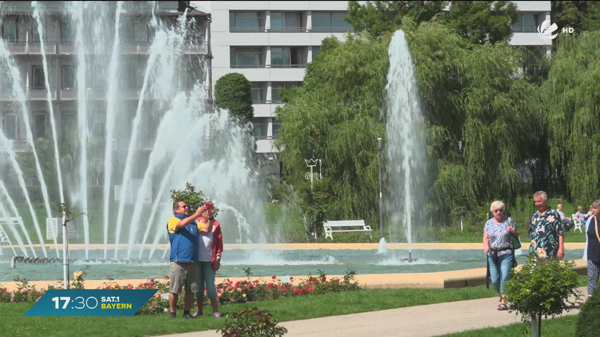 Sonne in Bad Kissingen: Sommergefühle im Rosengarten