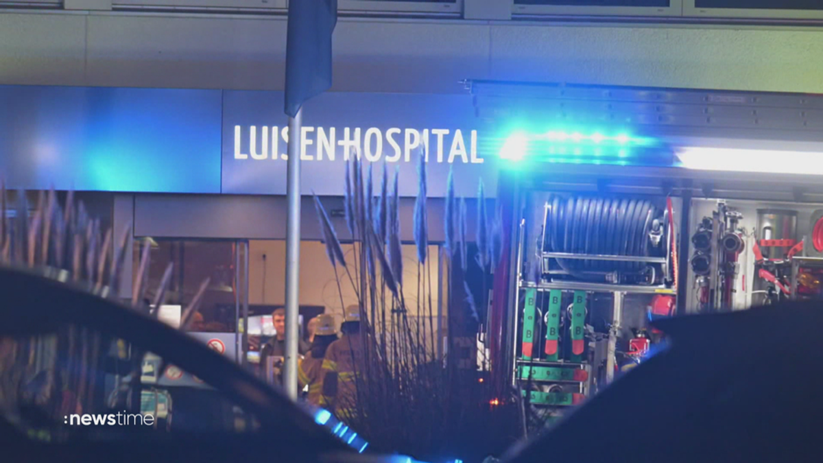 Großeinsatz der Polizei an Aachener Luisenhospital