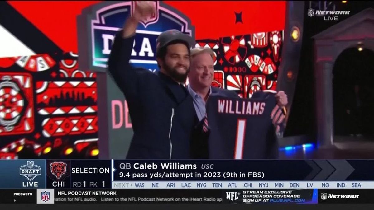 NFL Draft: Williams, Daniels, Maye - Nur QBs in der Top 3!